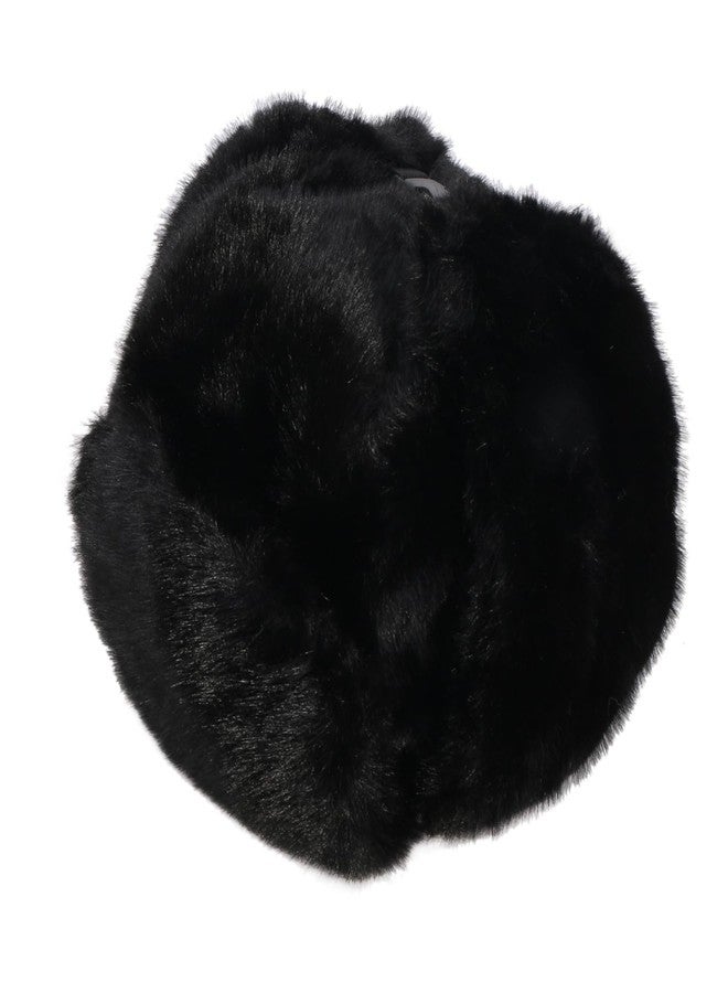 TZ Promise Men Women Winter Fuzzy Fluffy Solid Trapper Hats Windproof Hood Russian Trooper Warm Ear Flaps Cold Weather (Black) - Image 5